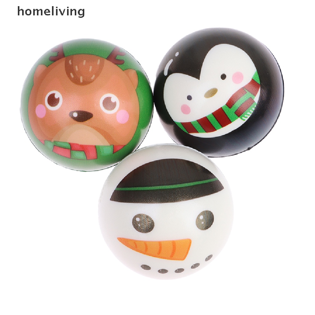 Quả Bóng Xốp PU Giải Tỏa Căng Thẳng Kích Thước 63mm Trang Trí Giáng Sinh