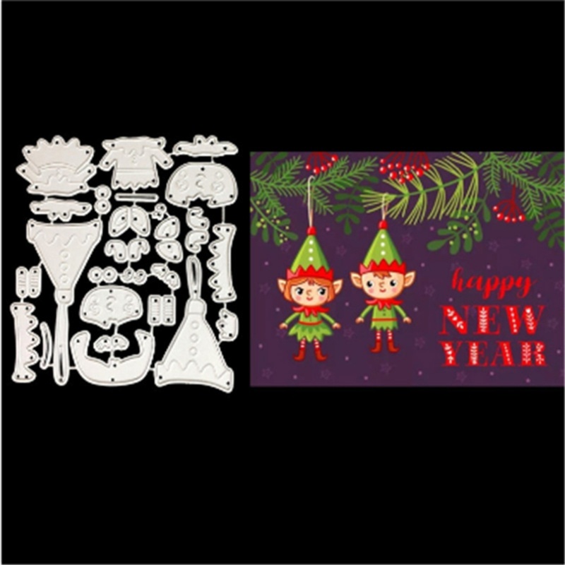 Khuôn Cắt Giấy Làm Từ Kim Loại Hình Yêu Tinh Trang Trí Scrapbook