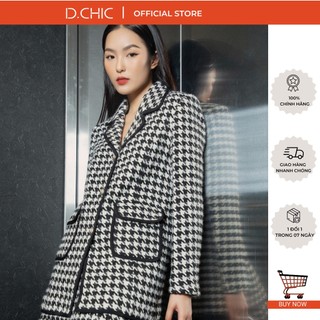 Áo khoác dáng suông dài viền bọc zuy băng d.chic ms: 970230