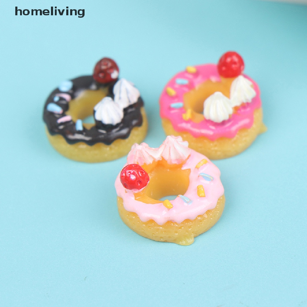 Set 5 / 10 Mô Hình Bánh Donut DIY Cho Nhà Búp Bê