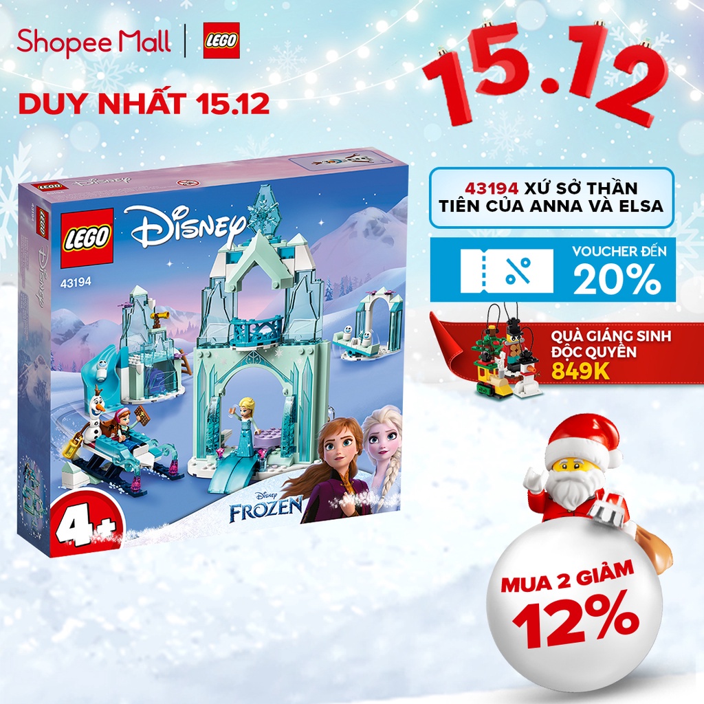 LEGO Disney Princess 43194 Xứ sở thần tiên của Anna và Elsa (154 chi tiết)
