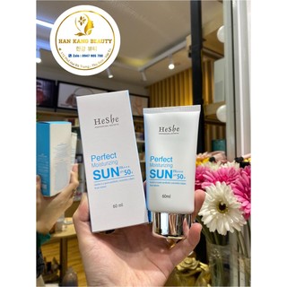 Kem chống nắng vật lý cho da treatment thấm nhanh Heshe Moisturizing Sun SPF 50++/PA+++