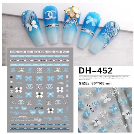 sticker thương hiệu trang trí nail