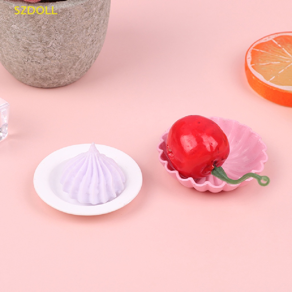 Mô Hình Đĩa Muỗng / Khay Đựng Bánh Trang Trí Nhà Búp Bê