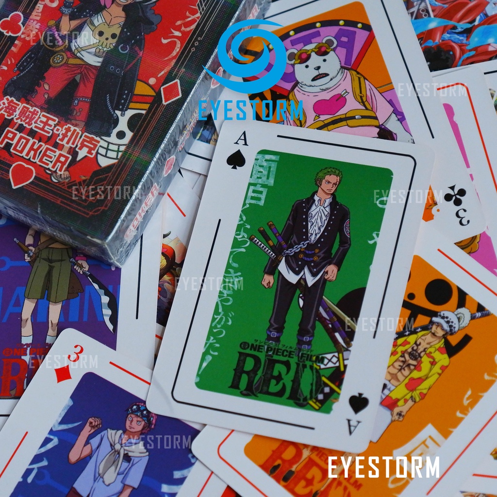 Bài tây One Piece, Đảo Hải Tặc, tú lơ khơ , anime manga - Poker QB - 54 lá