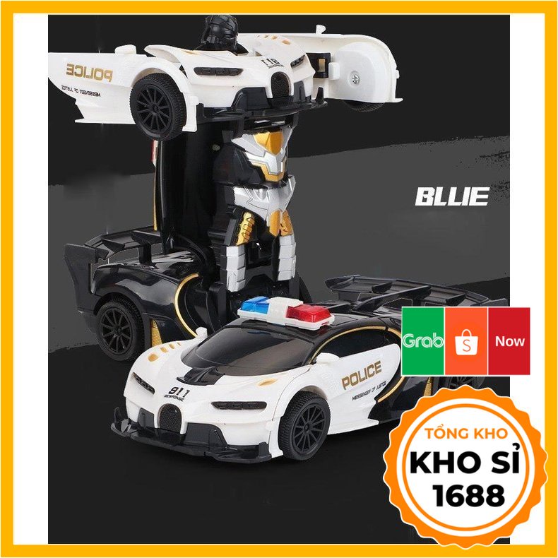 Ô tô điều khiển từ xa đồ chơi xe ô tô biến hình thành robot chạy siêu nhanh E1031