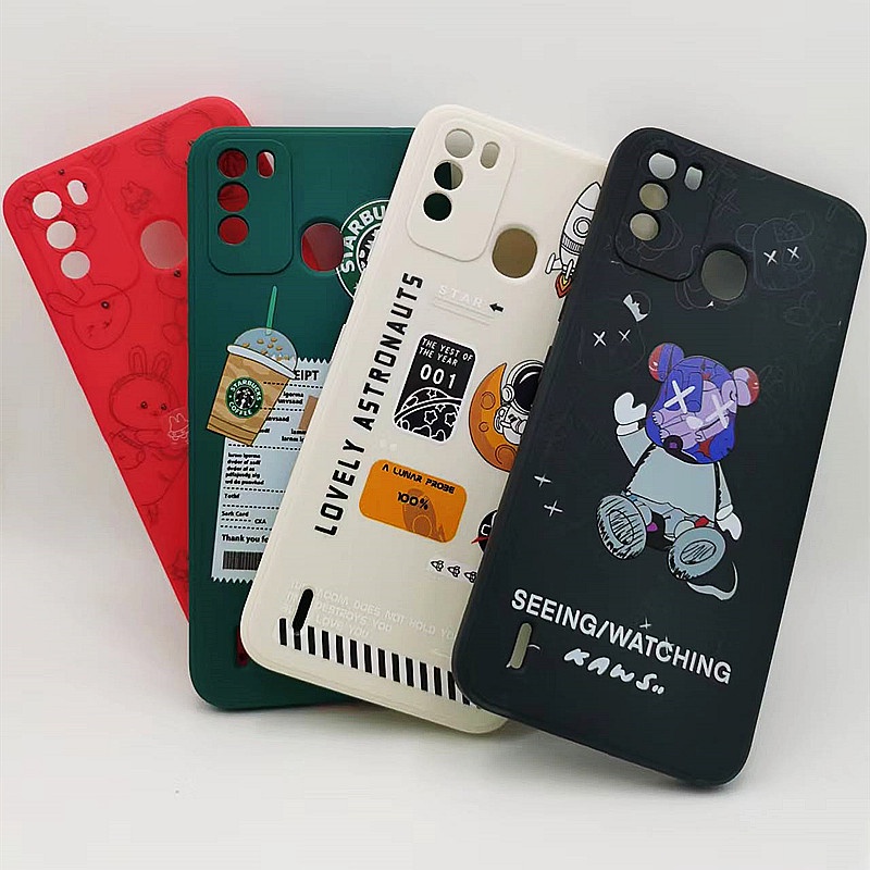 Ốp Điện Thoại Mềm Hình Phi Hành Gia Hoạt Hình Đáng Yêu Cho Itel Vision 1 Pro S16