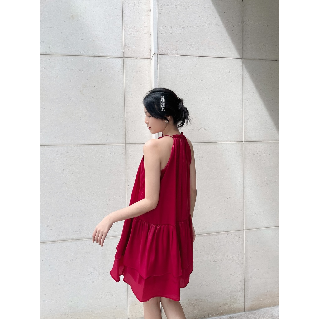 Đầm nữ cổ yếm thiết kế hai tầng YADA DRESS - GOÛT DE JUN