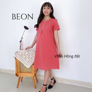 Đầm bầu váy bầu hè, váy bầu thiết kế tay ngắn dáng suông babydoll mềm mát, đầm bầu váy bầu áo bầu mặc nhà