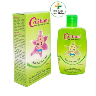 Sữa tắm rôm sảy colifami chai 125ml chiết suất từ thiên nhiên