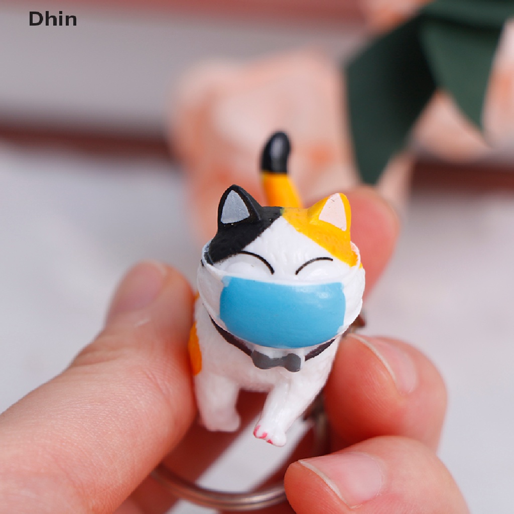 Móc Khóa Trang Trí Hình Mèo Dễ Thương