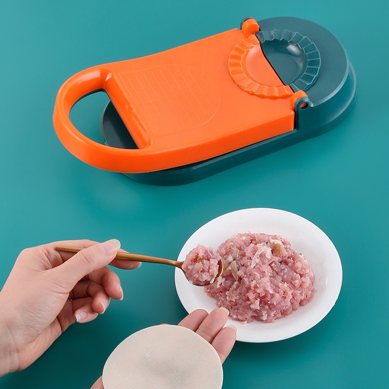 2 Trong 1 Dụng Cụ Ép Bột Làm Bánh Siêu Nhanh Khuôn Làm Bánh Bao Gối Há Cảo Tiện Dụng Cho Nhà Bếp Dụng Cụ Ép Bột Bánh