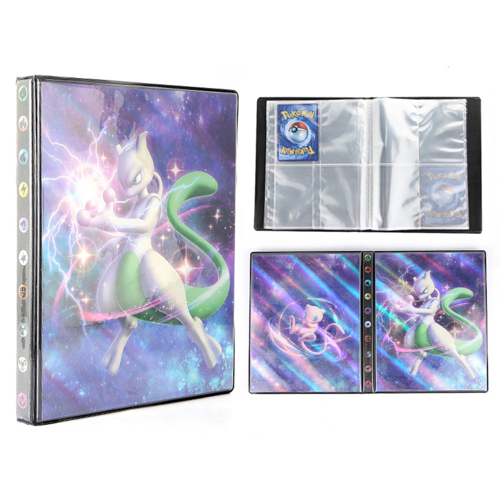 PU Album Pokemon Book Phim Hoạt Hình Thẻ Thư Mục Bản Đồ Pokemon Card Binder Anime Bản Đồ Thẻ Sách Pokémon Bộ Sưu Tập Album Chủ 240 Cái