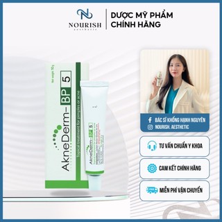 Kem Giảm Mụn Berich AkneDerm-BP 5 Benzoyl Peroxide (10g)