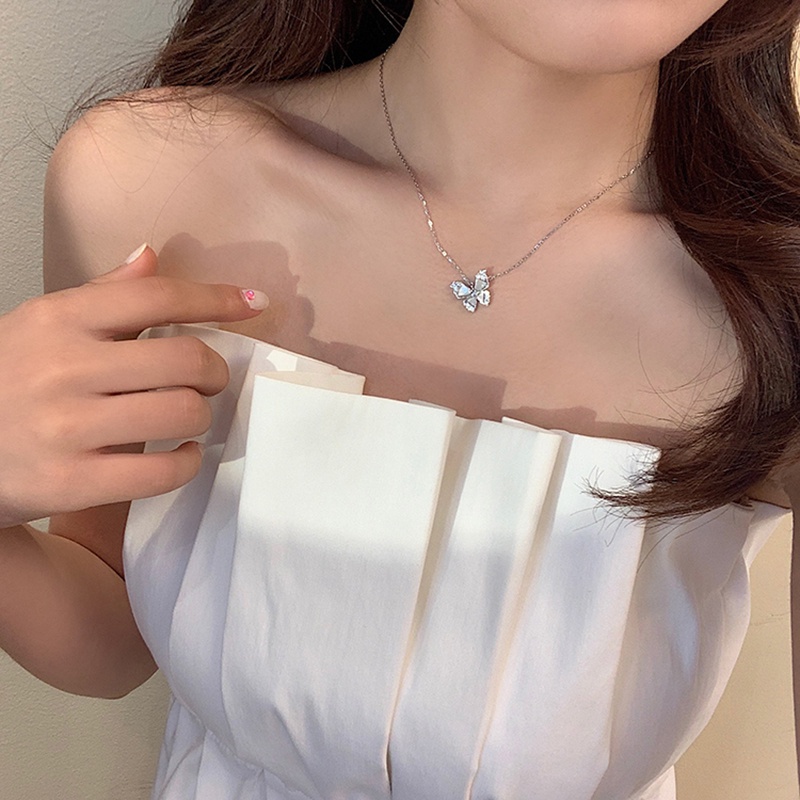 Vòng cổ Mặt Hình Bướm Đính Đá Sang Trọng JP5