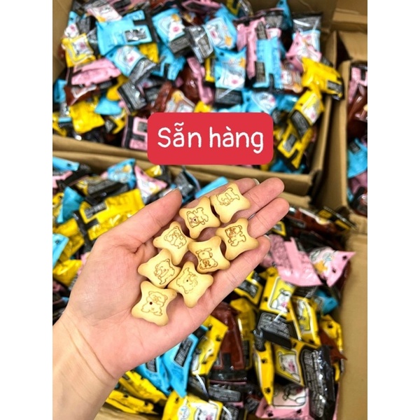 Bánh gấu mix 4 vị loại xịn nhất thùng 80 gói