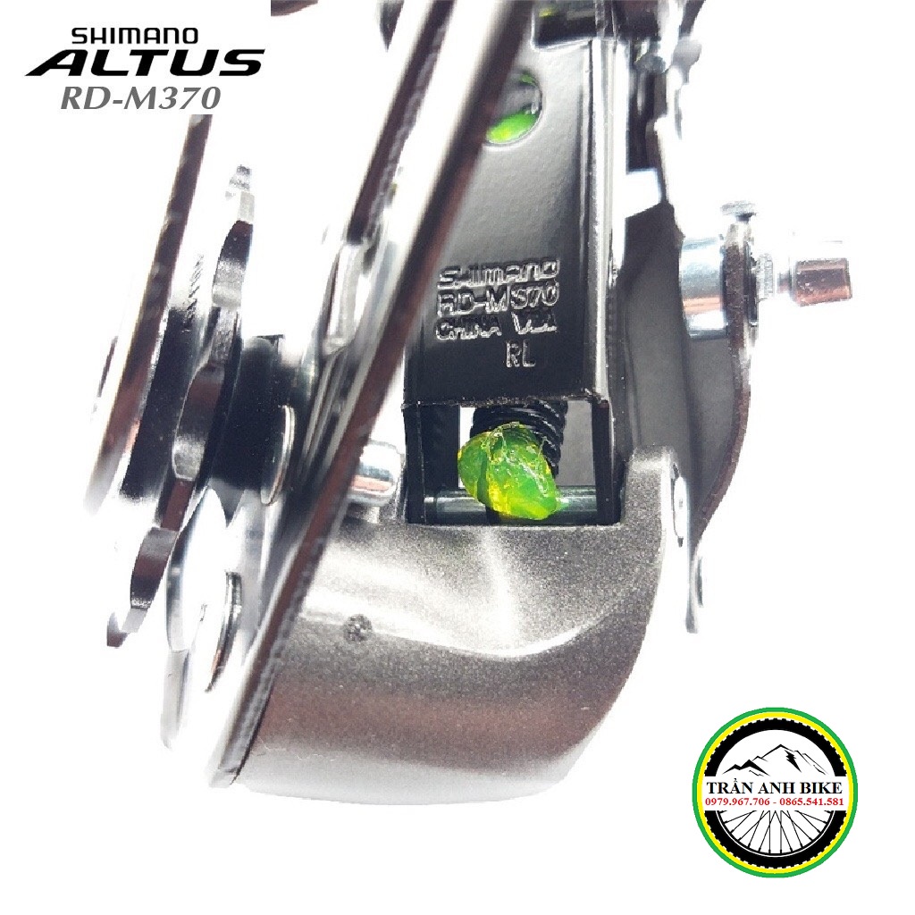 Củ cùi đề sau xe đạp SHIMANO ALTUS RD M370 8-9 Speed - Hàng chính Hãng