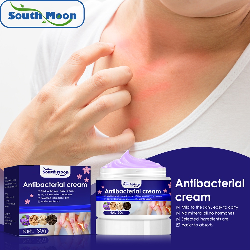 Kem Ngứa Da Ngứa Da Kem Kháng Khuẩn Chàm Ngứa Bong Tróc Viêm Da Herpes Kem Chống Viêm Khớp 30G heby1