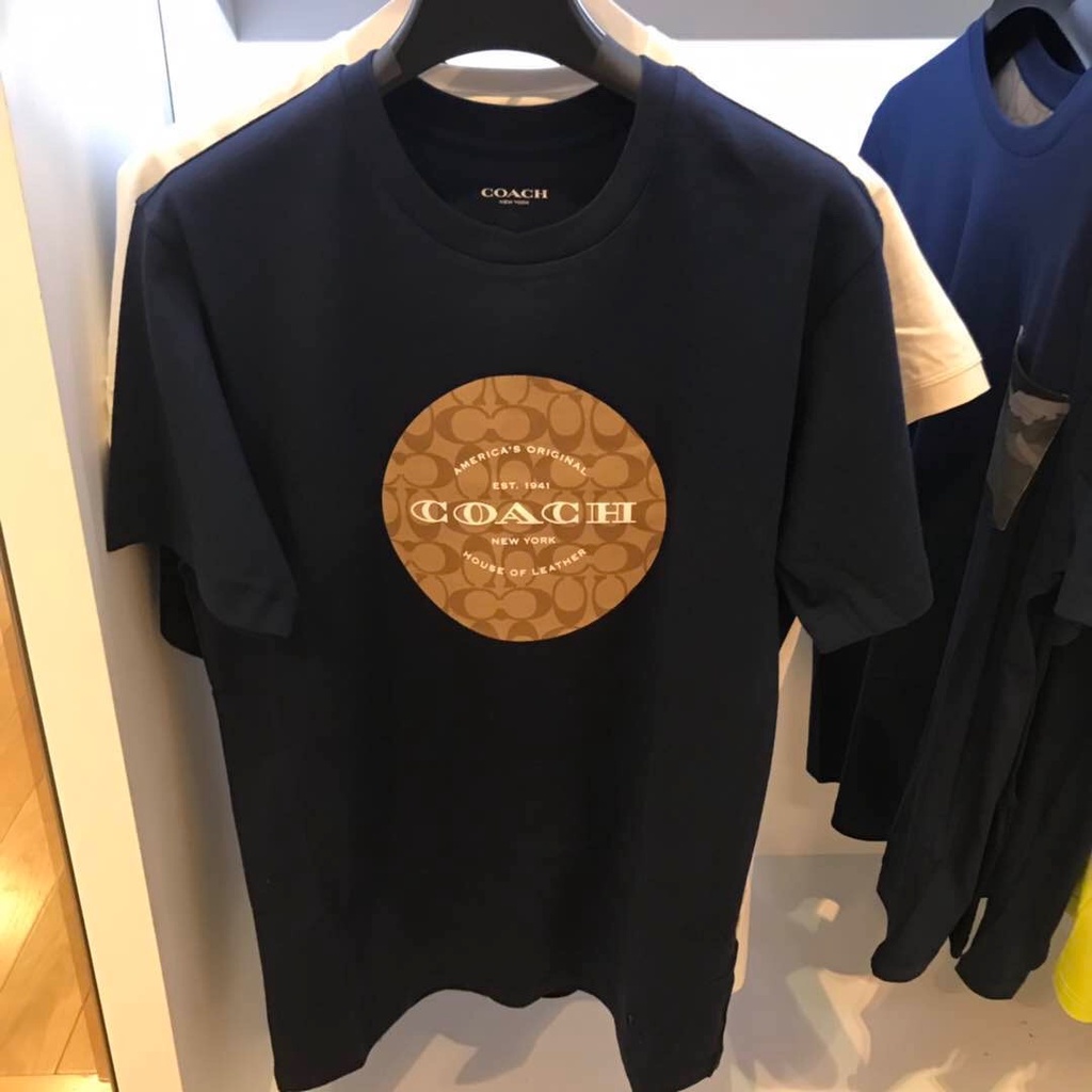 Áo Thun cotton Ngắn Tay Cổ Tròn In logo Thời Trang Cho Nam Nữ