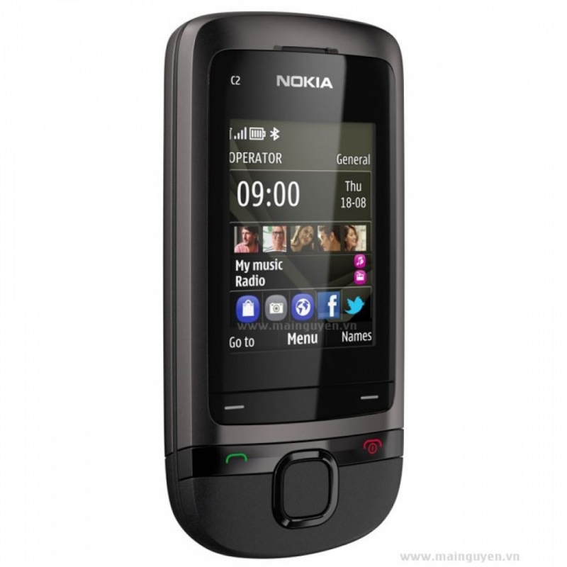 Điện thoại Nokia C2-05 nắp trượt nhỏ gọn giá rẻ Hàng chính hãng - Main zin - Bảo hành 1 năm