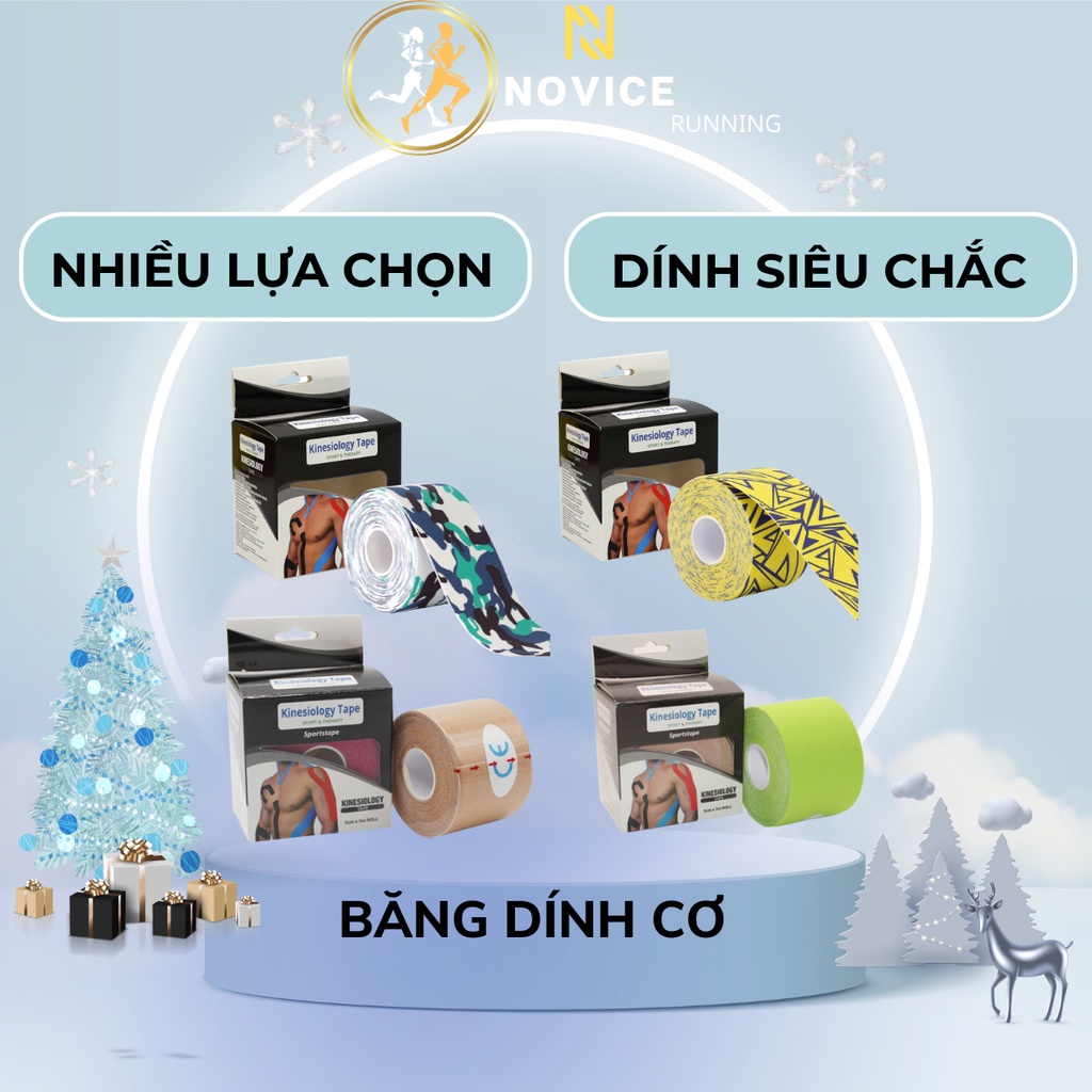 Băng dán cơ thể thao, băng keo dán cơ KINESIOLOGY TAPE (5CMX5M)
