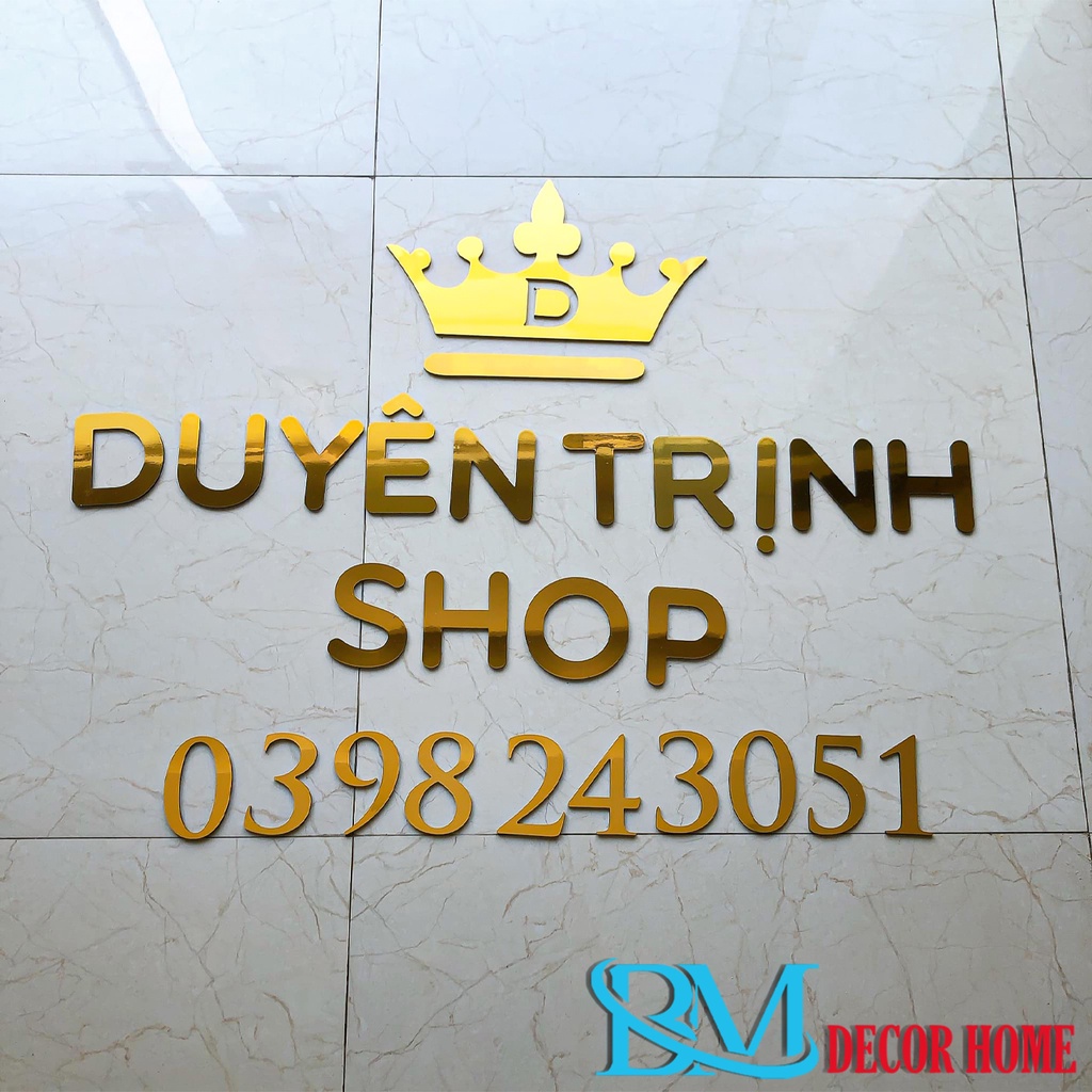 Gia Công Chữ,Logo Giá Rẻ.Chất Liệu Alu,Mica,Formex.Cắt Theo Yêu Cầu.BiMi.DecorHome