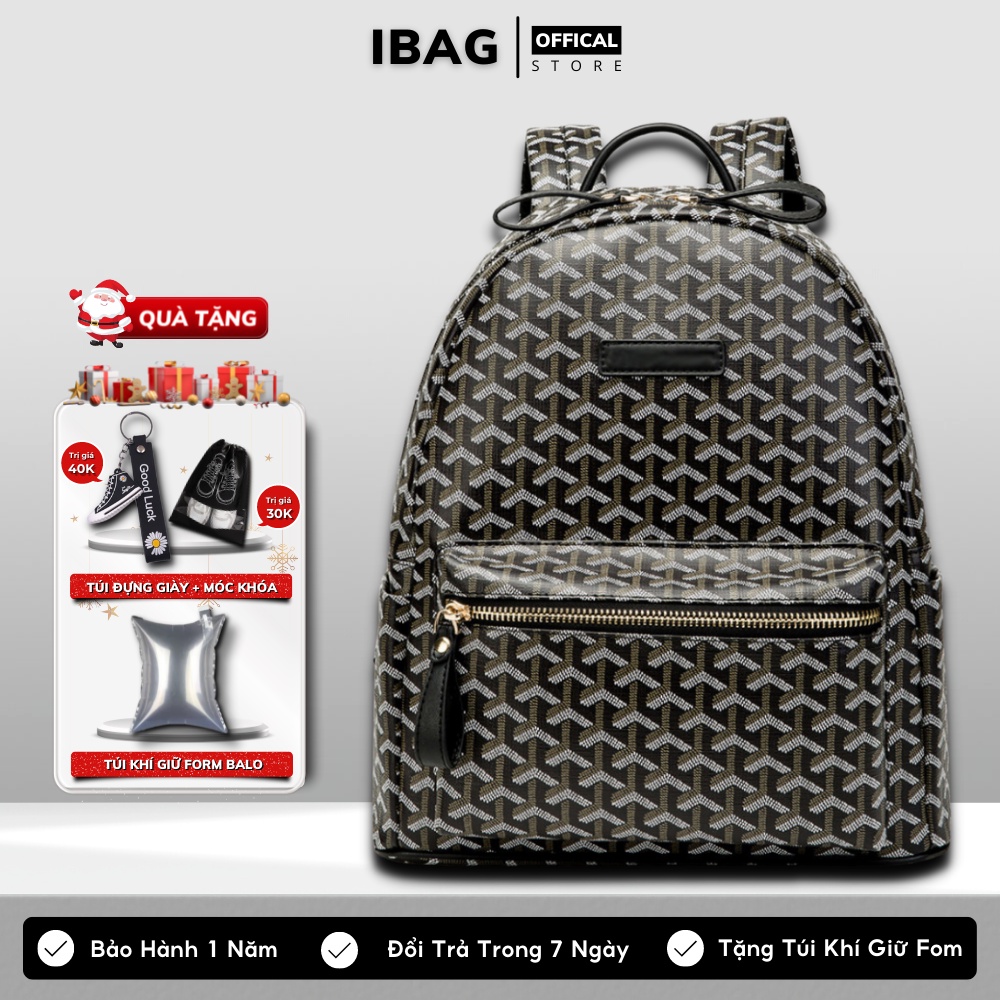 Balo Da EDM Thời Trang Nam Nữ Balo Lv Da Pu Cao Cấp Chống Nước Cặp Đi Học Đi Chơi Ulzzang Balo Đựng Laptop 14 Inh - 𝑰𝑩𝑨𝑮
