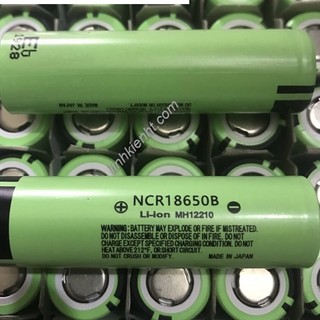 Pin sạc lithium Panasonic 18650 3400mAh, hàng mới chuẩn dung lượng