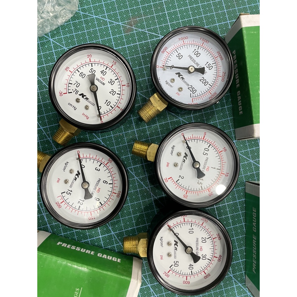 Đồng hồ đo áp suất khí nén phi 63mm