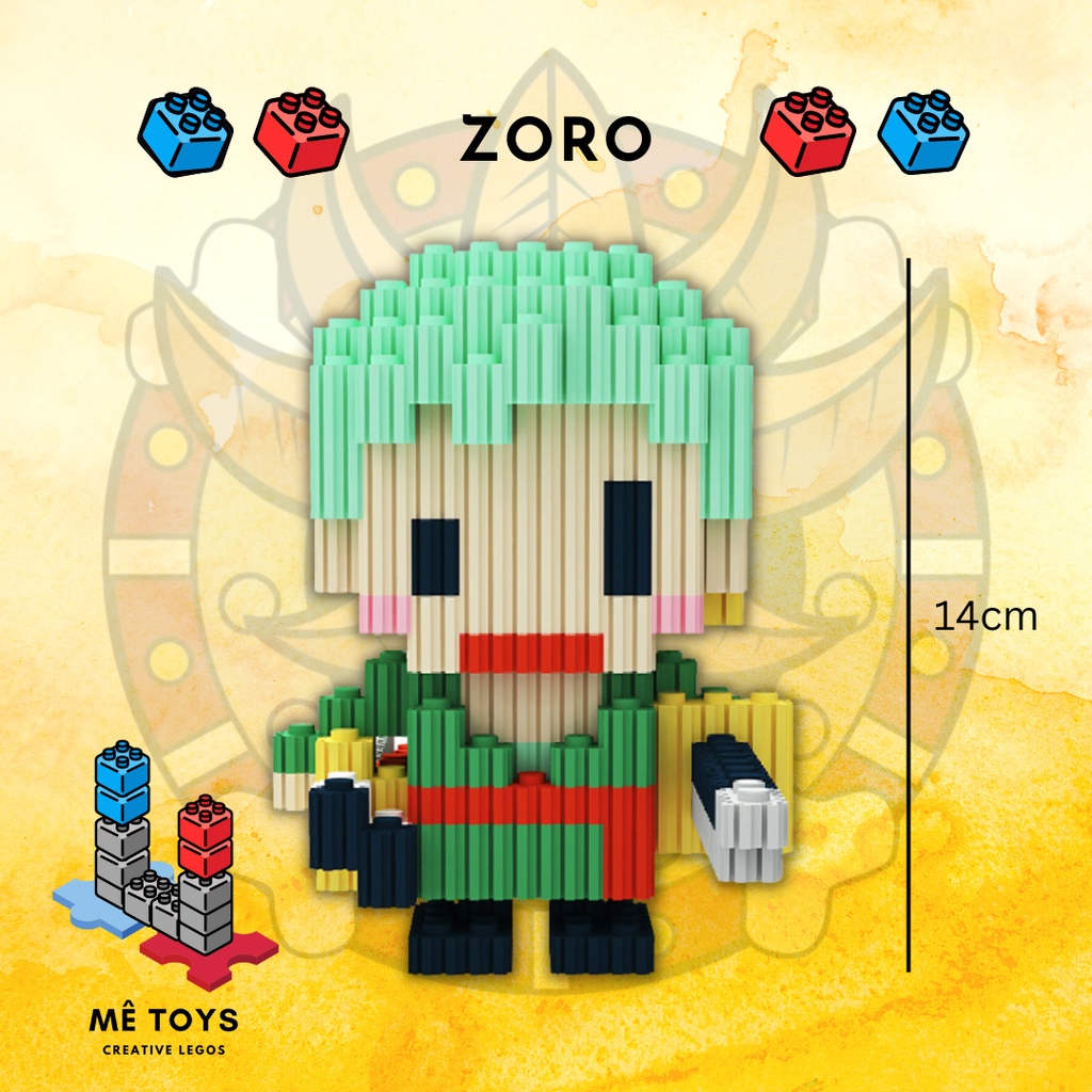 Đồ Chơi Lắp Ráp LE GO Xếp Hình 3D One Piece Luffy, Iron Người Sắt, Người Nhện - Hero Mê Toys
