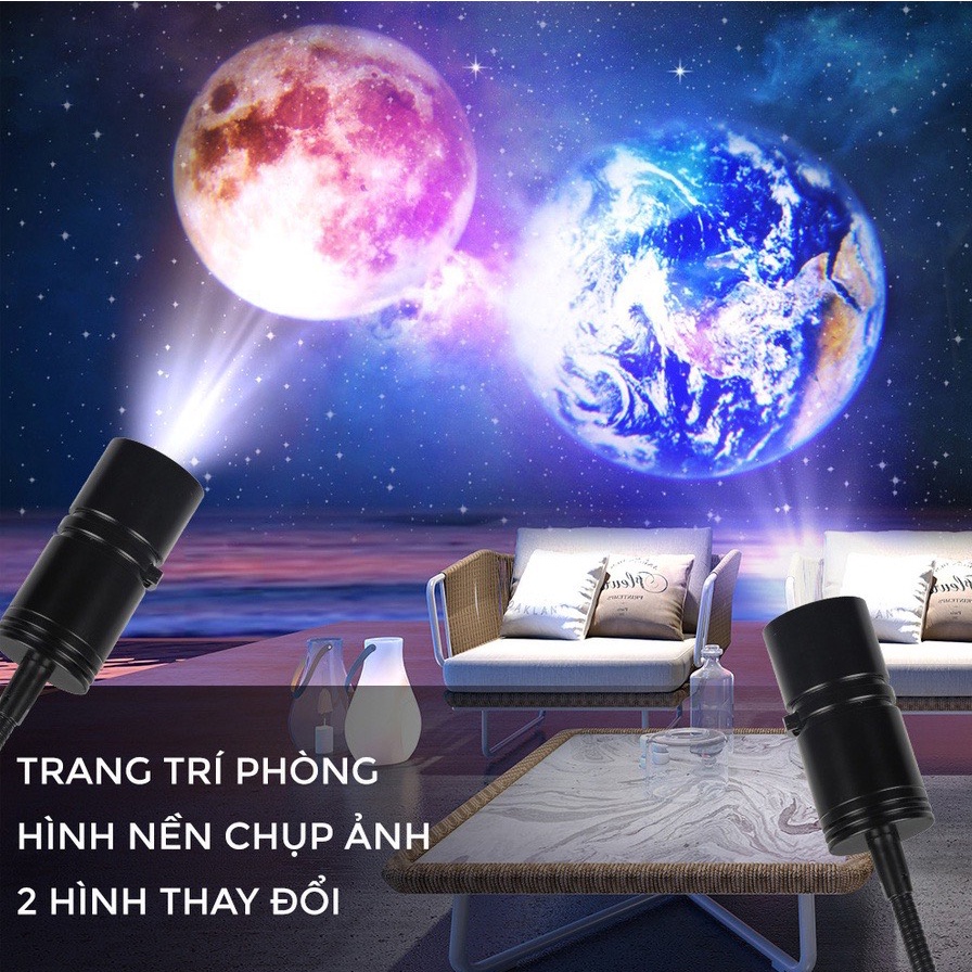 Đèn Led Chiếu Hành Tinh 3D, Dùng Để Trang Trí, Chụp Ảnh, Livestream - XS Store