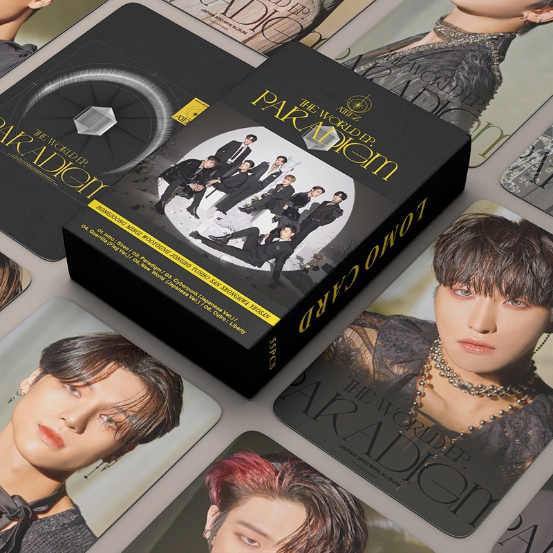 Hộp 55 Ảnh Thẻ LOMO Nhóm Nhạc ATEEZ