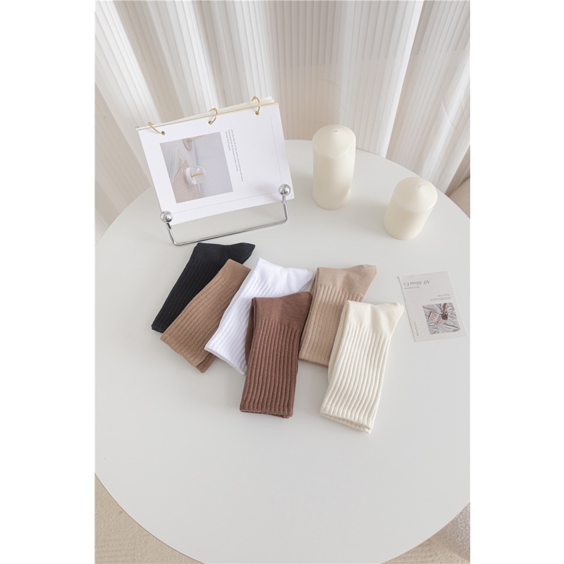 Tất vớ trơn gân to nam nữ