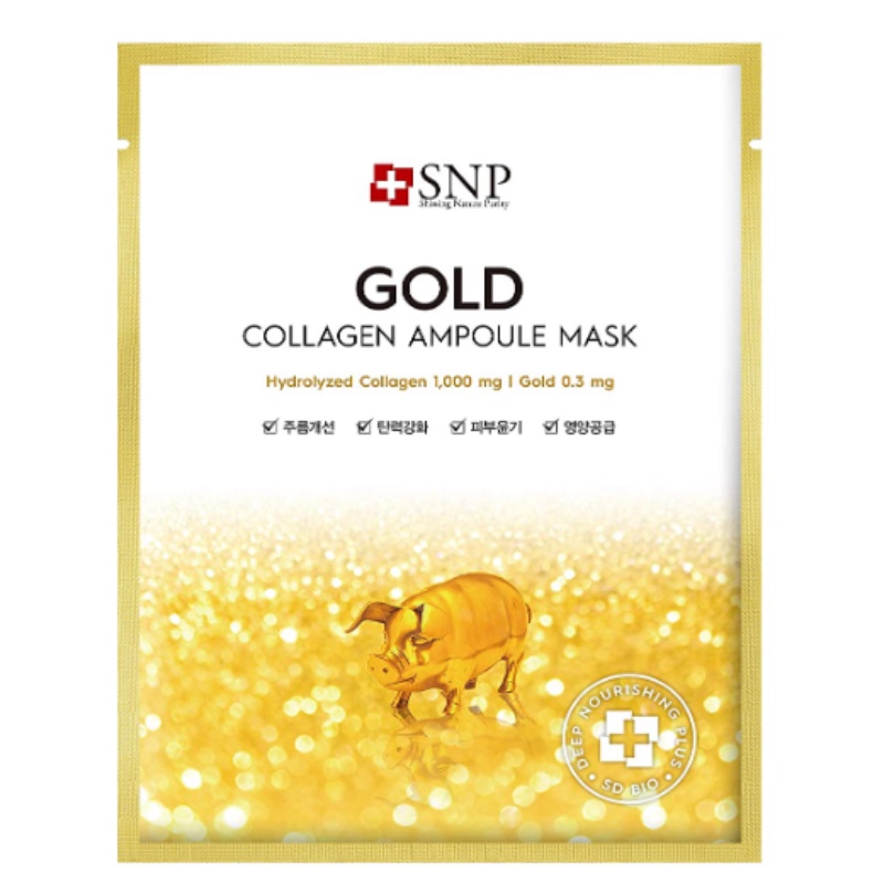 Set 10 Mặt Nạ Ampoule Collagen Vàng SNP