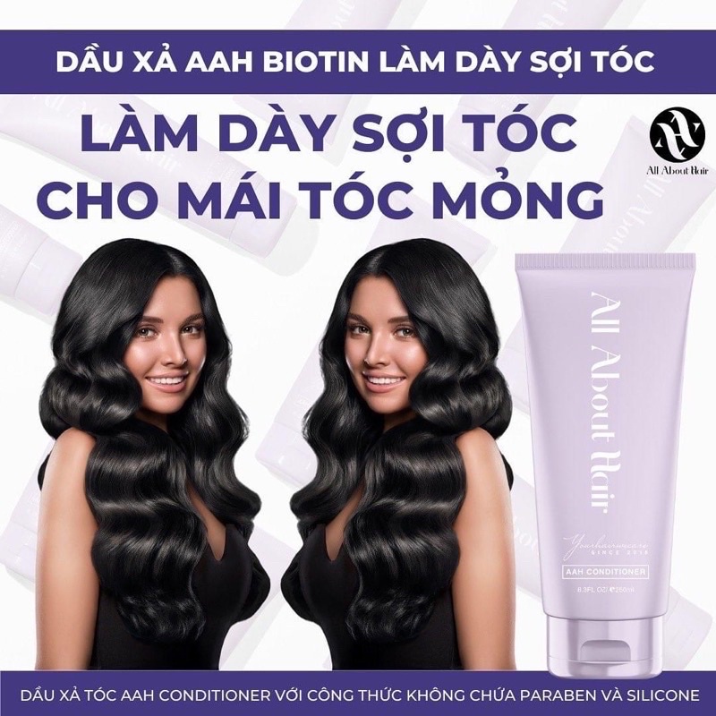DẦU XÃ BIOTIN ALL ABOUT HAIR CONDITIONER - CÔNG THỨC BIOTIN LÀM DÀY SỢI TÓC - NUÔI DƯỠNG TÓC CHUYÊN SÂU