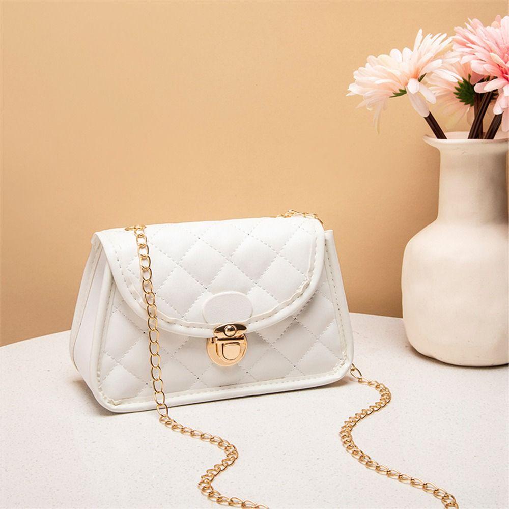 PINEVN Túi Da PU Đeo Chéo Nhỏ Xinh Phối Quai Xích Thời Trang