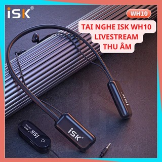 Tai nghe ISK WH10 Kiểm Âm Không Dây chi tiết, nhỏ gọn thanh lịch. Thiết kế nhỏ gọn, livestream thu âm làm ido