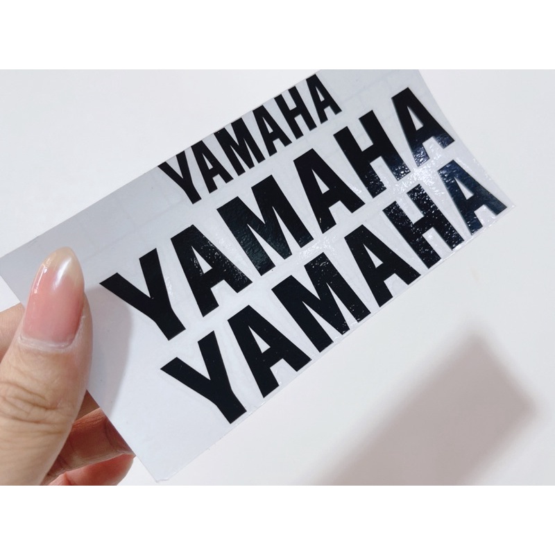 Bộ 3 tem dán chữ Honda Yamaha mẫu chìm size lớn, có sẵn keo mặt sau
