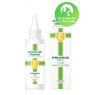 Dung dịch vệ sinh tai chó mèo prunus aroma ear cleaner 120ml