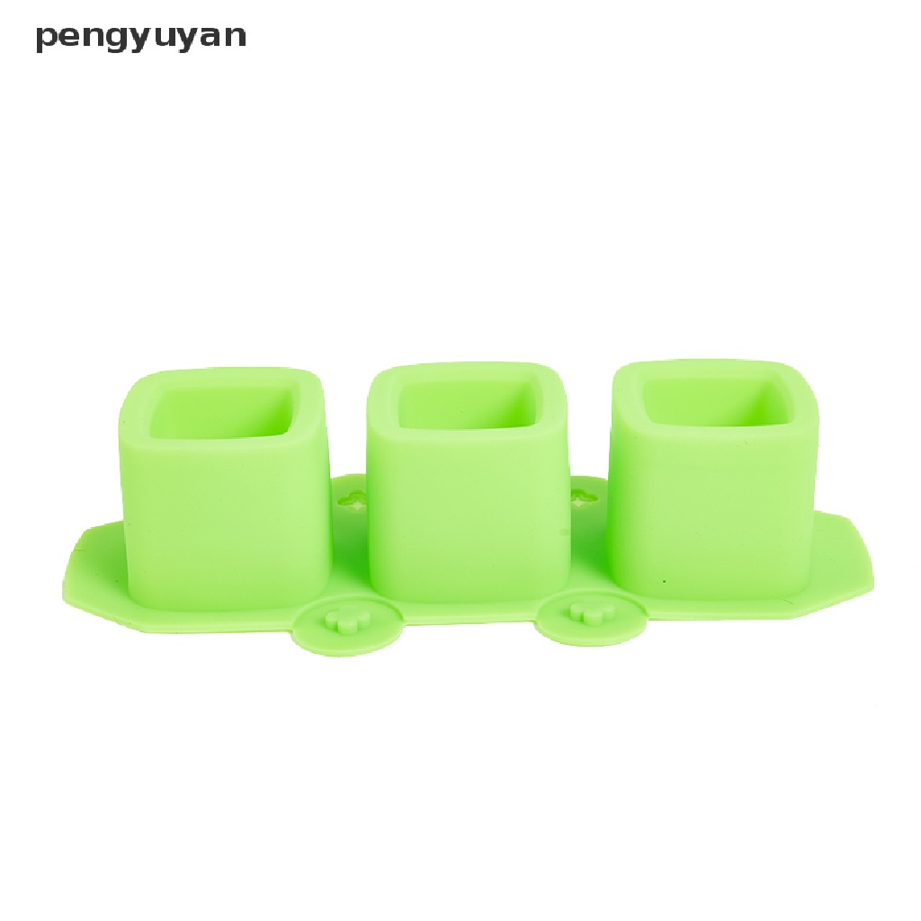 Khuôn Silicone Làm Chậu Hoa / Xi Măng Hình Vuông 3 Lỗ DIY