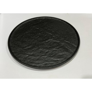 Dĩa sứ tròn cao cấp - D22cm - Stone Black
