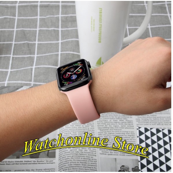 Dây Đeo Silicon Cho Đồng Hồ Thông Minh Ultra 8 7 6 SE 5 4 3 2 1 Size 49mm 41mm 45mm 44mm 40mm 42mm 38mm