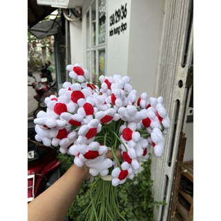 Hoa 5 Cánh Dễ Thương, thân 30cm - gấu bông đình may