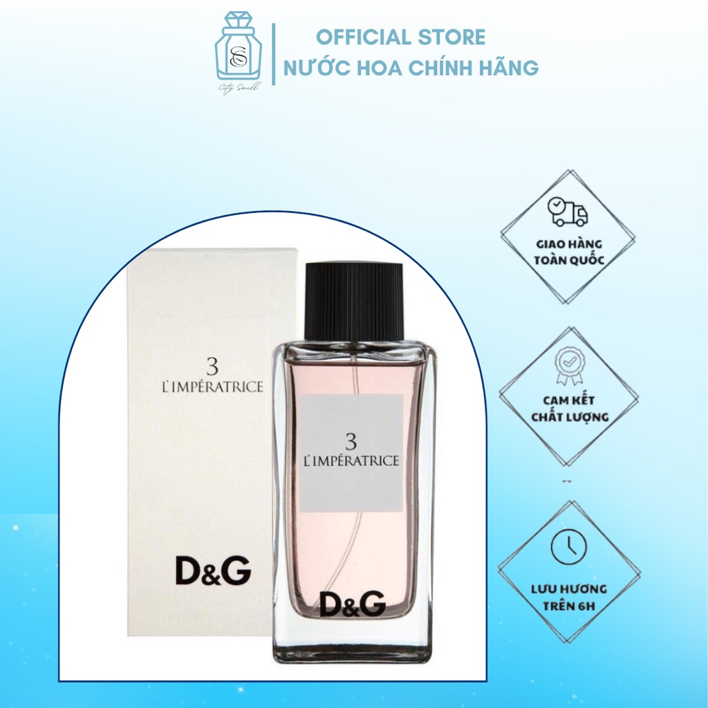 [CHÍNH HÃNG] Nước hoa nữ DG 3 cao cấp 10ml