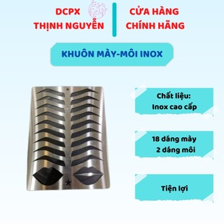 Khuôn Vẽ Chân Mày, Môi Tập Trên Da Giả