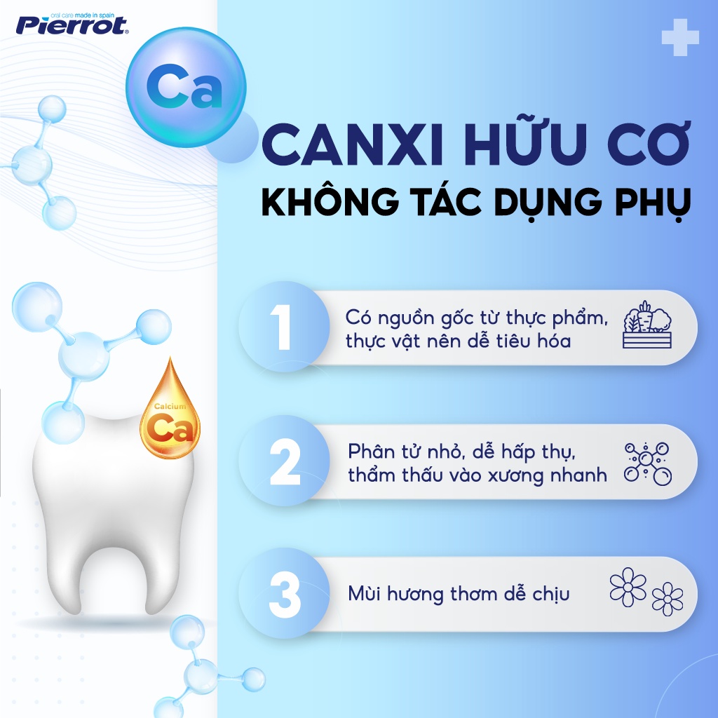 Kem Đánh Răng Trẻ Em Hương Dâu PIERROT Piwy Dạng Gel Chứa Calci Hữu Cơ 75ML Cho Bé Từ 2 Tuổi Trở Lên