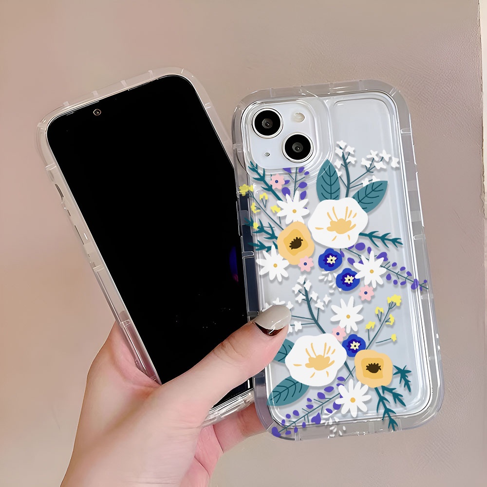 Ốp Điện Thoại Tpu In Hình Hoa Thời Trang Cho iphone 14promax 11 13 12 7Plus 6 6s XR X XS Max