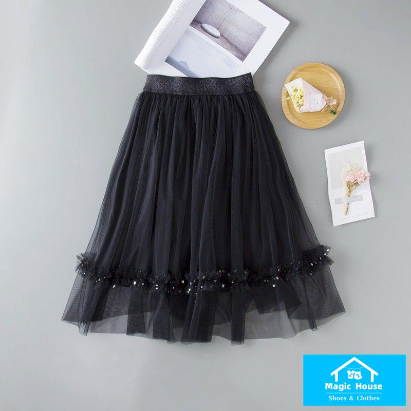 Chân Váy Dài Xếp Ly Cho Bé Gái