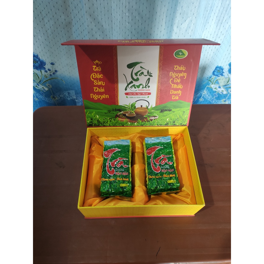 Hộp trà Thái Nguyên Cao Cấp - Làm quà biếu lễ TẾT
