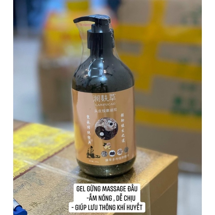 Gel gừng massage đầu